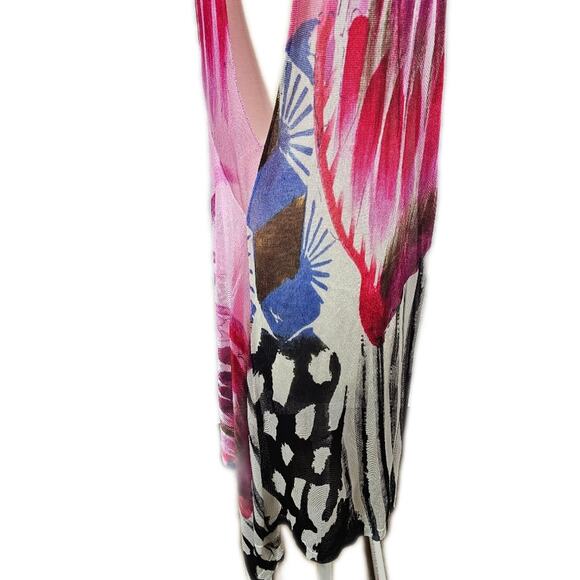 Dor Dor Couture Colorful Super Soft Asymmetric Kimono MEDIUM - Picture 8 of 15